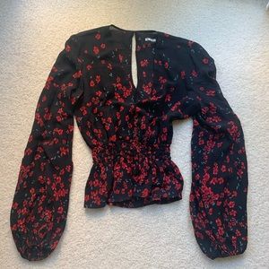 Reformation flowy floral top